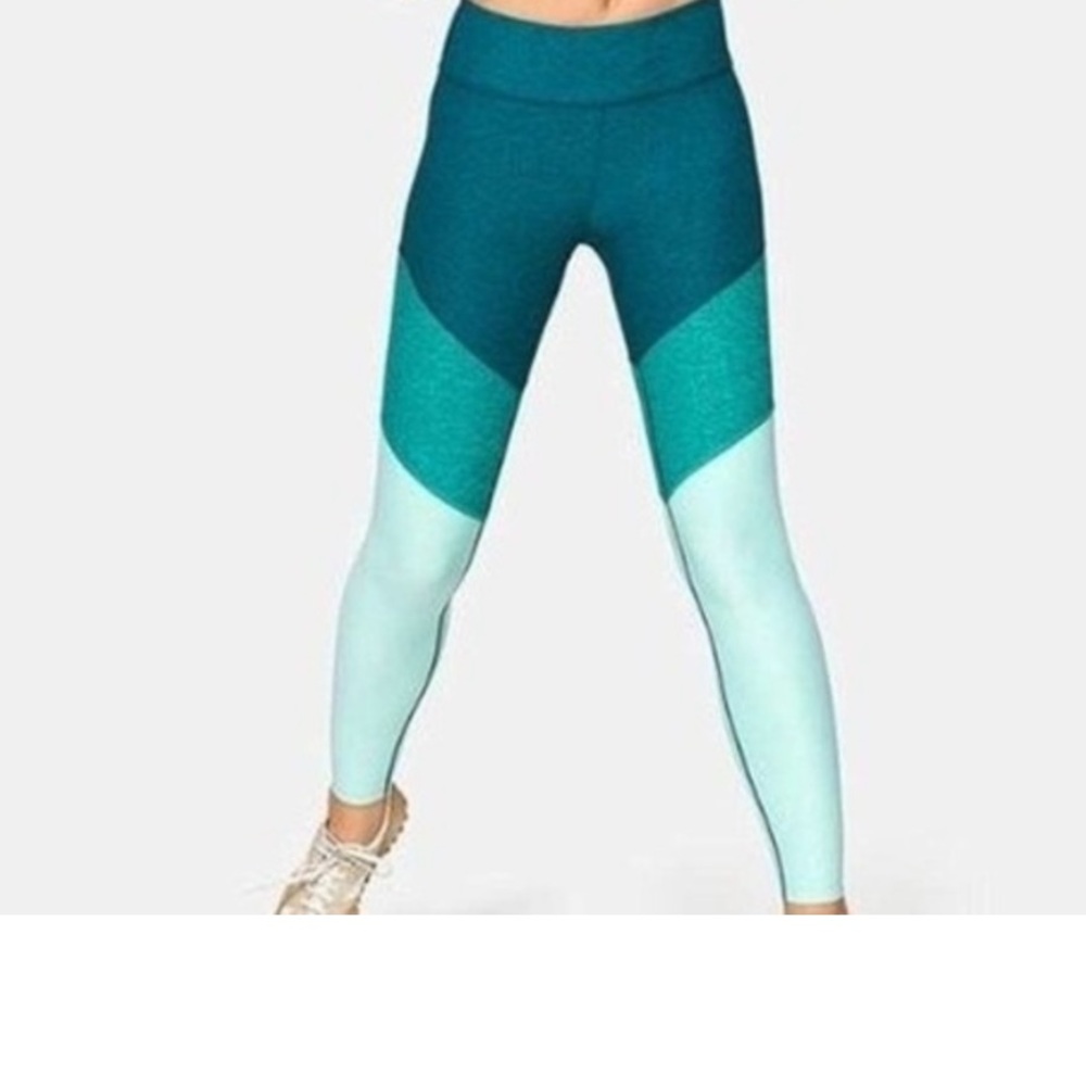 Outdoor Voices Teal Colorblock Legging sz M